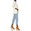 Cable Stitch Women’s Boyfriend Cable Cardigan – V-Neck Button Front Long Sleeve Drop Shoulder Sweater Cover-Up(Cream)