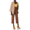 Cable Stitch Women’s Brushed Kimono Sleeve Sweater Cardigan – Open Front Wide Long Sleeve Coatigan with Pockets(Marled Camel)