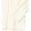 Cable Stitch Women’s Cable Knit V-Neck Pullover Sweater – Long Sleeve Loose Fit Top(Ivory)
