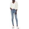 Cable Stitch Women’s Cable Knit V-Neck Pullover Sweater – Long Sleeve Loose Fit Top(Ivory)