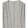 Cable Stitch Women’s Cocoon Open Front Cover-up Cardigan - Draped 3/4 Sleeve Lightweight Casual Lounge Hacci Knit Top(Marled Grey)