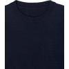 Cable Stitch Women’s Contrast-Sleeve Cotton Sweater – Crewneck Long Sleeve Knitted Pullover Top(Wave Navy)