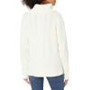 Cable Stitch Women’s Cotton Blend Cable Knit Turtleneck Pullover Sweater – Fisherman Long Sleeve Chunky Textured Top(Ivory)