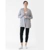 Cable Stitch Women’s Cotton Ribbed Button Sweater Cardigan – Open Front Long Sleeve Knit Cover-up Coat(Heather Grey)