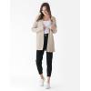 Cable Stitch Women’s Cotton Ribbed Button Sweater Cardigan – Open Front Long Sleeve Knit Cover-up Coat(Oatmeal)