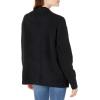 Cable Stitch Women’s Cozy Oversized Patch Pocket Cardigan – V-Neck Long Sleeve Button Front Sweater Coatigan(Black)