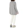 Cable Stitch Women’s Cozy Shawl Cardigan – Open Front Long Sleeve Sweater Cover-Up Knit Coatigan with Pockets(Heather Grey)
