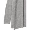 Cable Stitch Women’s Cozy Shawl Cardigan – Open Front Long Sleeve Sweater Cover-Up Knit Coatigan with Pockets(Heather Grey)