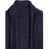 Cable Stitch Women’s Cozy Shawl Cardigan – Open Front Long Sleeve Sweater Cover-Up Knit Coatigan with Pockets(Navy)