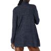 Cable Stitch Women’s Cozy Shawl Cardigan – Open Front Long Sleeve Sweater Cover-Up Knit Coatigan with Pockets(Navy)