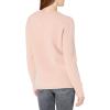 Cable Stitch Women’s Cozy V-Neck Pullover Sweater – Soft Long Sleeve Loose Fit Solid Color Knitted Top(Camille)