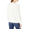 Cable Stitch Women’s Diamond Cable Crewneck Sweater – Long Sleeve Pullover Top(Ivory)