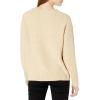 Cable Stitch Women’s Diamond Cable Crewneck Sweater – Long Sleeve Pullover Top(Sand)