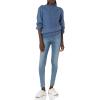Cable Stitch Women’s Donegal Dots Cable Knit Sweater – Crewneck Long Sleeve Mélange Pullover Top(Multi-denim)