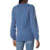 Cable Stitch Women’s Donegal Dots Cable Knit Sweater – Crewneck Long Sleeve Mélange Pullover Top(Multi-denim)