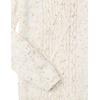 Cable Stitch Women’s Donegal Dots Cable Knit Sweater – Crewneck Long Sleeve Mélange Pullover Top(Multi-ivory)