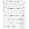 Cable Stitch Women’s Dotted Stripe Sweater – Crewneck Long Sleeve Knitted Pullover Top(Multi-white)