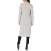 Cable Stitch Women’s Double Faced Open Front Cardigan – Contrast Colors Long Sleeve Sweater Coat with Pockets(Heather Grey)