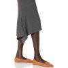 Cable Stitch Women’s Handkerchief Hem Ribbed Dress – Crewneck Long Sleeve Bodycon Fitted Midi Sweater Dress(Charcoal)