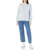Cable Stitch Women’s Intarsia Sweater – Star, Lightning Bolt, Heart Graphics Long Sleeve Crewneck Pullover Top(Sky Blue/White Lightning Bolt)