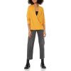 Cable Stitch Women’s Lightweight Long Sleeve Wrap High/Low Knit Top – V-Neck Wrap Front Pullover Sweater(Mustard)