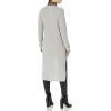 Cable Stitch Women’s Lightweight V-Neck Cardigan – Button Front Rib-Knit Midi Length Sweater Cover-up Duster(Concrete)