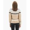 Cable Stitch Women’s Long Sleeve Nordic Fair Isle Turtleneck Pullover Sweater Top(Multi-camel)