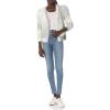 Cable Stitch Women’s Marled Puff Sleeve Cardigan – V-Neck Button Front Space-Dyed Cropped Long Sleeve Sweater Cover-Up(Grey Ombre)