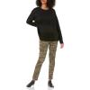 Cable Stitch Women’s Mixed Stitch Long-Sleeve Oversized Sweater – Soft Crewneck Slouchy Casual Pullover Top(Black)