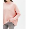 Cable Stitch Women’s Mock Neck Cozy Sweater – Oversized Soft Long Sleeve Drop Shoulder High Low Hem Slouchy Pullover Top(Camille)