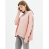Cable Stitch Women’s Mock Neck Cozy Sweater – Oversized Soft Long Sleeve Drop Shoulder High Low Hem Slouchy Pullover Top(Camille)