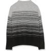 Cable Stitch Women’s Mock Neck Cozy Sweater – Oversized Soft Long Sleeve Drop Shoulder High Low Hem Slouchy Pullover Top(Grey/Black)