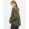Cable Stitch Women’s Mock Neck Cozy Sweater – Oversized Soft Long Sleeve Drop Shoulder High Low Hem Slouchy Pullover Top(Olive)