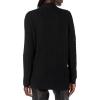 Cable Stitch Women’s Open Front Cable Cardigan – Long Sleeve Lightweight Sweater Knit Cover-Up(Black)