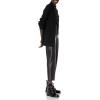 Cable Stitch Women’s Open Front Cable Cardigan – Long Sleeve Lightweight Sweater Knit Cover-Up(Black)