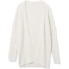 Cable Stitch Women’s Open Front Cable Cardigan – Long Sleeve Lightweight Sweater Knit Cover-Up(Heather Birch)