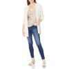 Cable Stitch Women’s Open Front Cable Cardigan – Long Sleeve Lightweight Sweater Knit Cover-Up(Heather Birch)