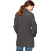 Cable Stitch Women’s Open Front Waffle Stitch Knit Cardigan – Long Sleeve Casual Sweater Coat with Pockets(Charcoal)