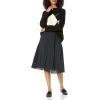 Cable Stitch Women’s Oversized Argyle Intarsia Sweater – Mock Neck Long Sleeve Drop Shoulder Pullover Knit Top