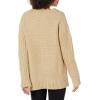 Cable Stitch Women’s Oversized Argyle Tunic Sweater – V-Neck Drop Shoulder Long Sleeve Loose Pullover Top(Camel)