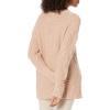Cable Stitch Women’s Oversized Argyle Tunic Sweater – V-Neck Drop Shoulder Long Sleeve Loose Pullover Top(Dusty Rose)