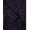 Cable Stitch Women’s Oversized Argyle Tunic Sweater – V-Neck Drop Shoulder Long Sleeve Loose Pullover Top(Navy)