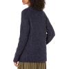 Cable Stitch Women’s Oversized Argyle Tunic Sweater – V-Neck Drop Shoulder Long Sleeve Loose Pullover Top(Navy)
