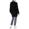 Cable Stitch Women’s Oversized Open Front Sweater Cardigan with Pockets – Long Sleeve Rib Knit Coatigan(Black)