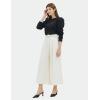 Cable Stitch Women’s Puff Shoulder Sweatshirt Top(Black)