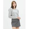Cable Stitch Women’s Puff Shoulder Sweatshirt Top(Heather Grey)