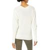 Cable Stitch Women’s Puff Sleeve V-Neck Sweater – Lightweight Pleated Blouson Long Sleeve Pullover Top(Birch White)