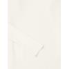 Cable Stitch Women’s Puff Sleeve V-Neck Sweater – Lightweight Pleated Blouson Long Sleeve Pullover Top(Birch White)