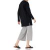Cable Stitch Women’s Relaxed Fit Belt Robe Cardigan – Open Front Long Sleeve Lounge Wrap Knit Cover-Up Sweater Coatigan(Black)
