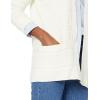 Cable Stitch Women’s Textured Tunic Cardigan – Open Front Long Sleeve Knit Cover-up Sweater with Pockets(Cream)